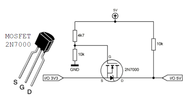 circuito- conversor- 5V-3-3V-alteracao-font-de-tensao